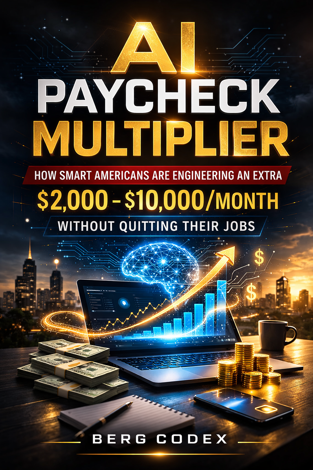 AI Paycheck Multiplier — How to Engineer an Extra $2,000–$10,000/Month Without Quitting Your Job | Berg Codex