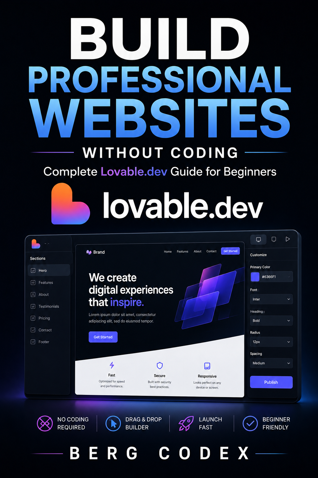 Build Professional Websites Without Coding: Complete Lovable.dev Guide for Beginners