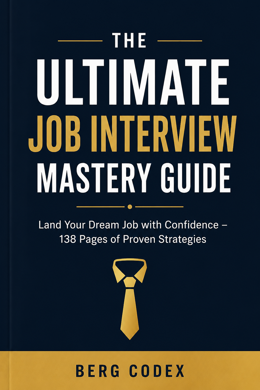 The Ultimate Job Interview Mastery Guide Land Your Dream Job with Confidence – 138 Pages of Proven Strategies