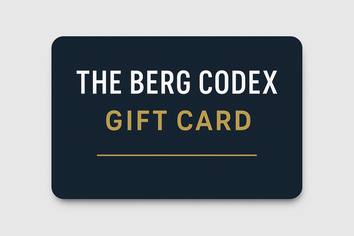 THE BERG CODEX Gift Card
