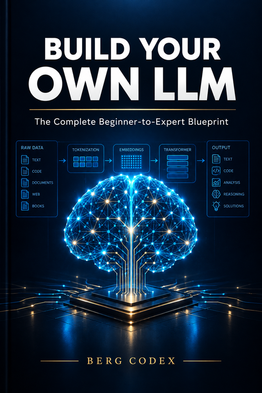 Build Your Own LLM: The Complete Beginner-to-Expert Blueprint  — Learn to Build, Train, Fine-Tune & Deploy Large Language Models
