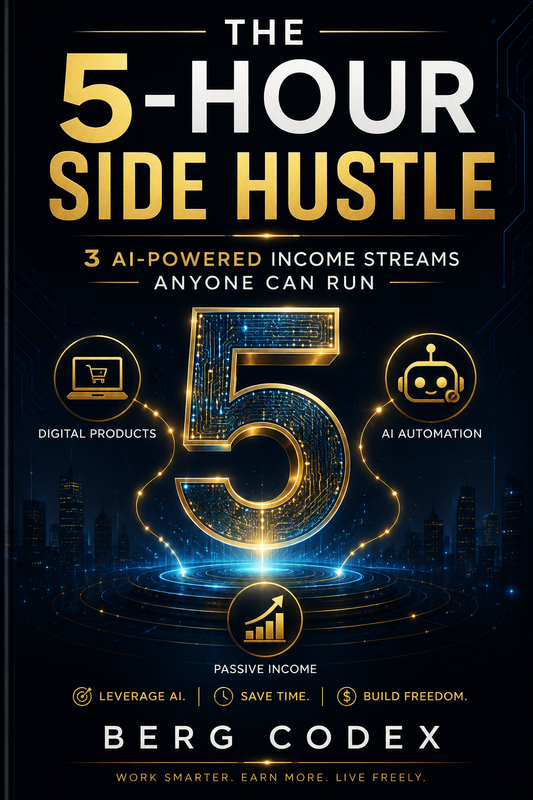 The 5-Hour Side Hustle: 3 AI-Powered Income Streams Anyone Can Run