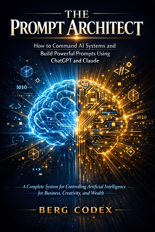 The Prompt Architect: How to Command AI Systems and Build Powerful  Prompts Using ChatGPT and Claude | 170-Page Complete AI Mastery Guide  by Berg Codex