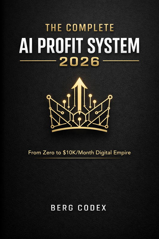 🚀 The Complete AI Profit System 2026: From Zero to $10K/Month Digital Empire