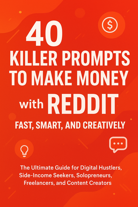 40 Killer Reddit Prompts to Make Money Fast: The Ultimate Guide for Hustlers & Creators