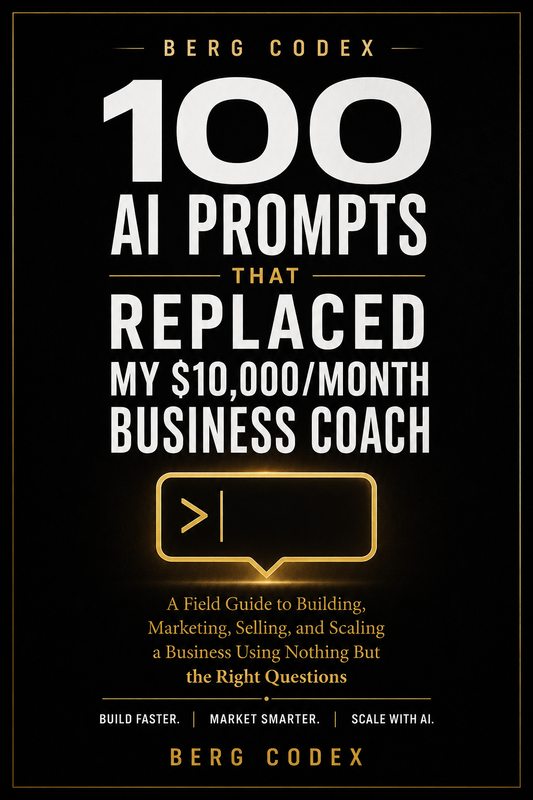 100 AI Prompts That Replaced My $10,000/Month Business Coach