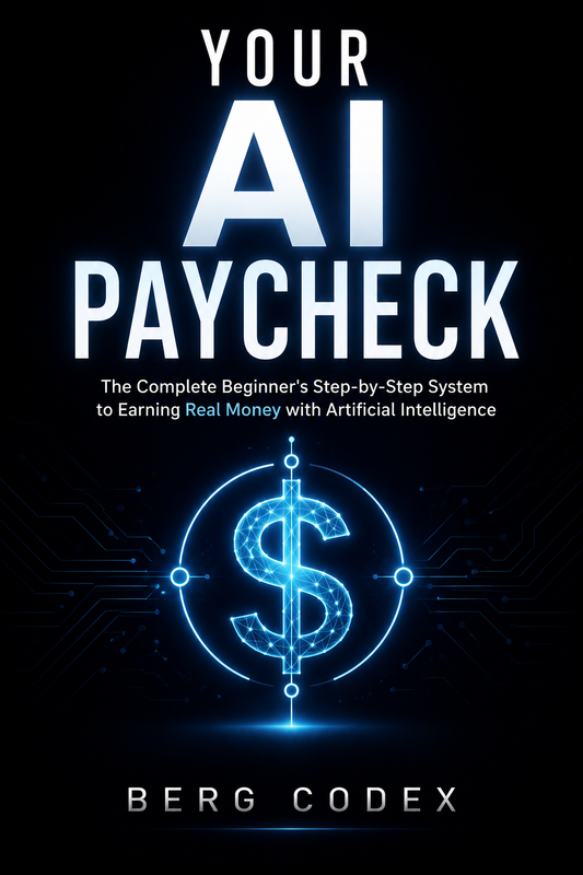 Your AI Paycheck — The Complete Beginner's Step-by-Step System to Earning Real Money with Artificial Intelligence | 190 Pages | By Berg Codex