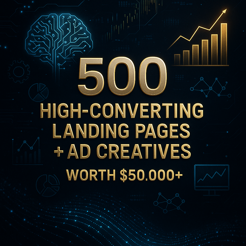 💼 The Ultimate 500-Page Landing Page & Ad Vault $50,000 Worth of Tested Marketing Gold – Yours for a Fraction