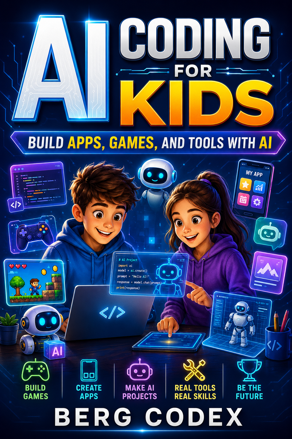 AI Coding for Kids Book | 26 Chapters + Python Projects PDF Copied