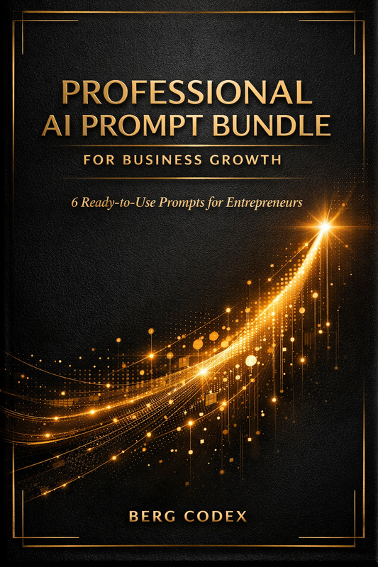 Professional AI Prompt Bundle for Business Growth | 6 Ready-to-Use Prompts for Entrepreneurs