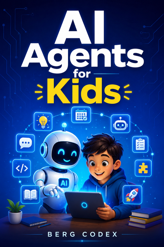 AI Agents for Kids: Complete Guide to Building AI Helpers | 246 Pages | Ages 8–14 | STEM Homeschool | Instant PDF Download