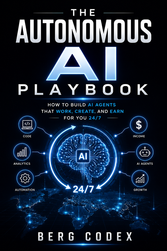 The Autonomous AI Playbook — How to Build AI Agents That Work, Create, and Earn for You 24/7