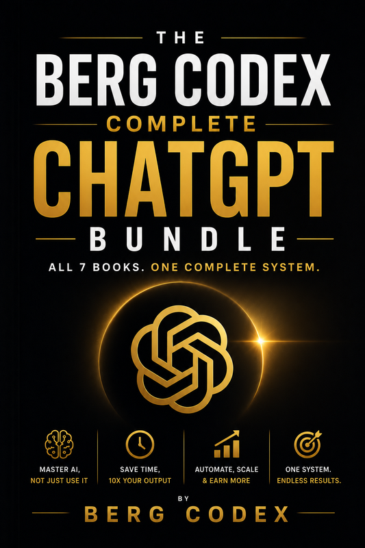 The Berg Codex Complete ChatGPT Bundle — All 7 Books. One Complete System.
