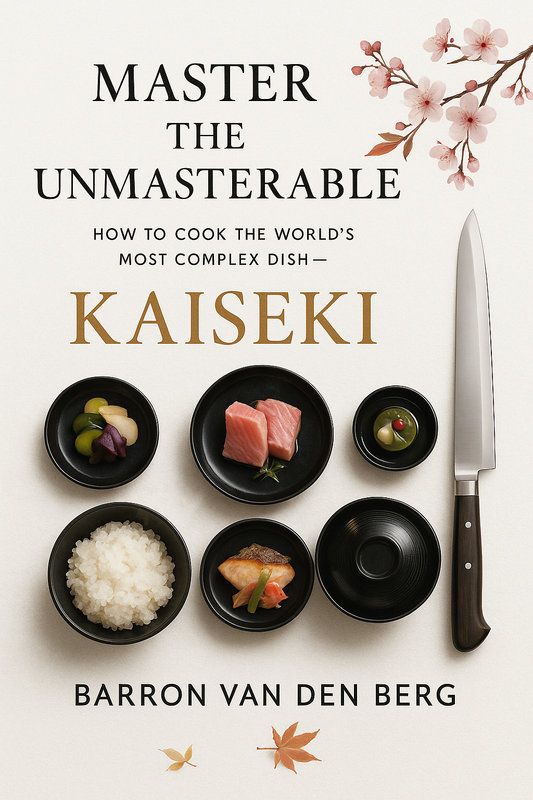 Master the Unmasterable: Kaiseki Cookbook by Barron Van Den Berg | Japanese Cuisine Guide