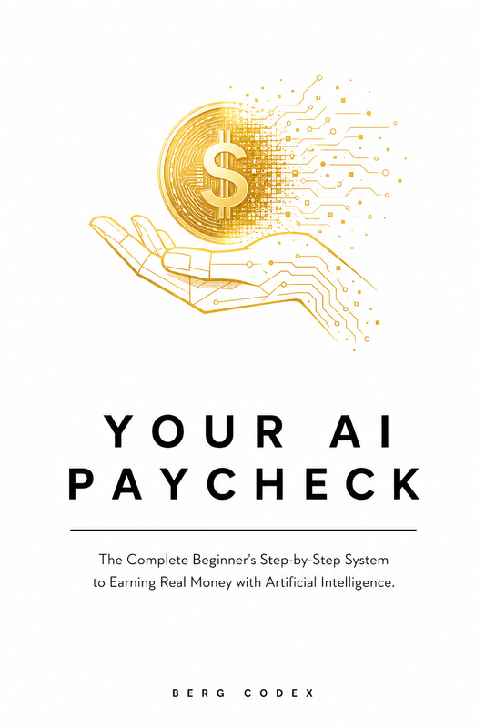 Your AI Paycheck — The Complete Beginner's Step-by-Step System to Earning Real Money with Artificial Intelligence | 190 Pages | By Berg Codex