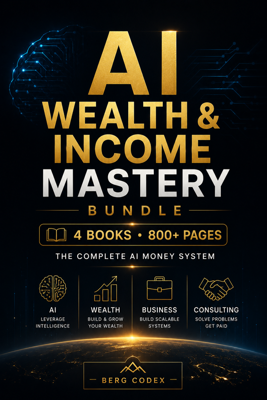 AI Wealth & Income Mastery Bundle — 4 Books | 800+ Pages | Complete AI Money System