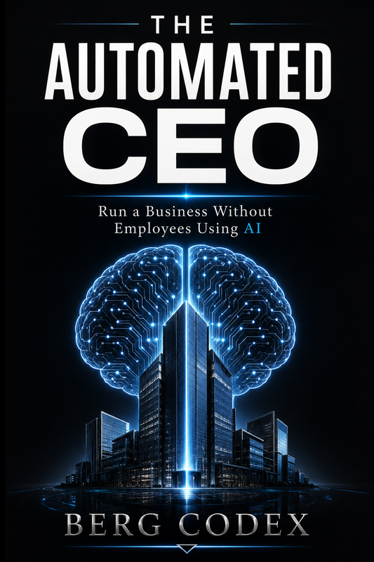 The Automated CEO: Run a Business Without Employees Using AI | 168-Page Blueprint | One-Person Business 2026 | PDF Instant Download | Berg Codex