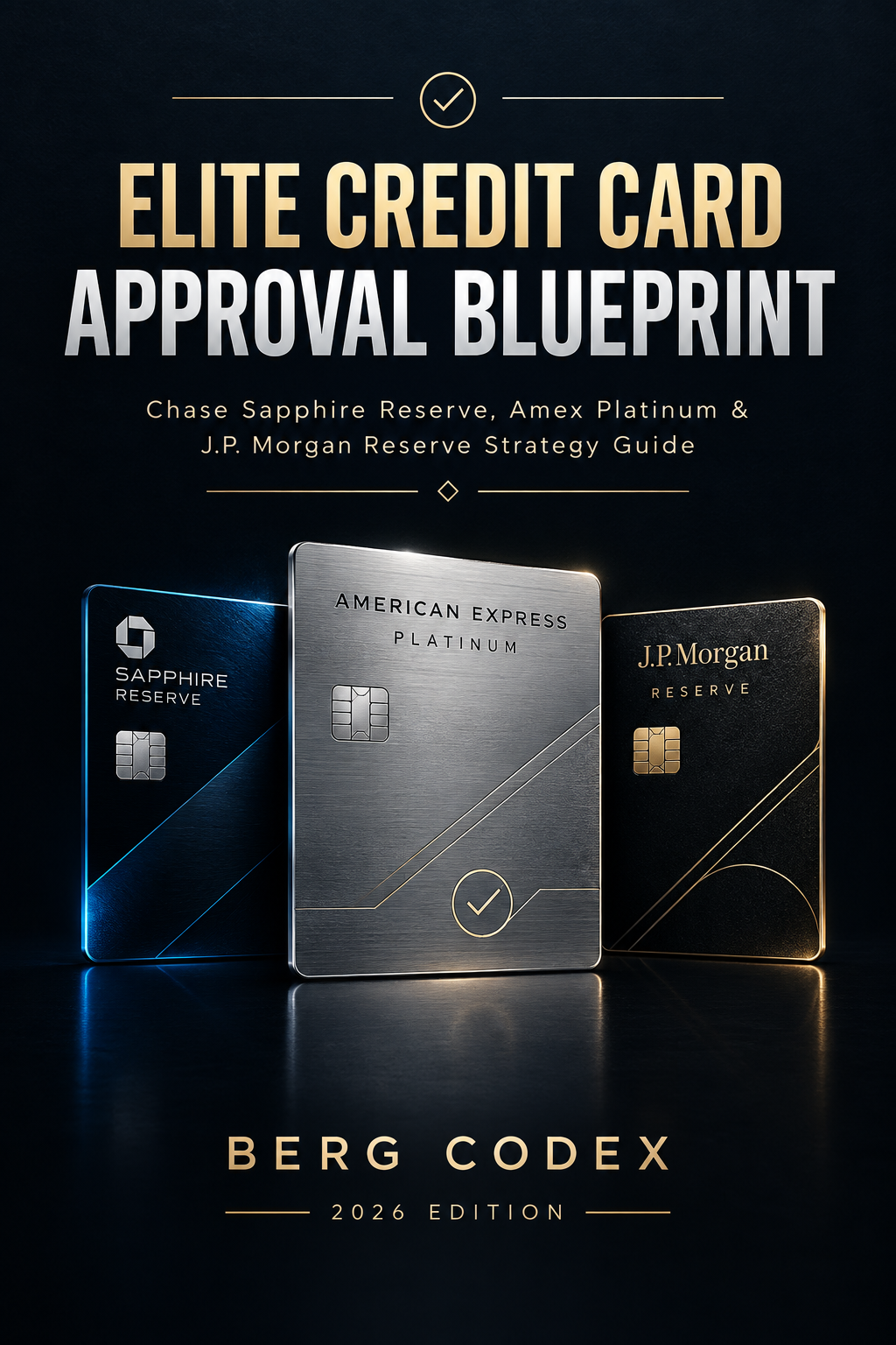 Elite Credit Card Approval Blueprint: Chase Sapphire Reserve, Amex Platinum & J.P. Morgan Reserve Strategy Guide (58-Page PDF)