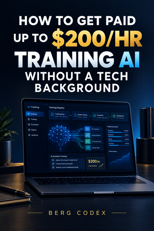 How to Get Paid Up to $200/hr Training AI Without a Tech Background A Complete Professional Guide to Building a Career in AI Training and Evaluation