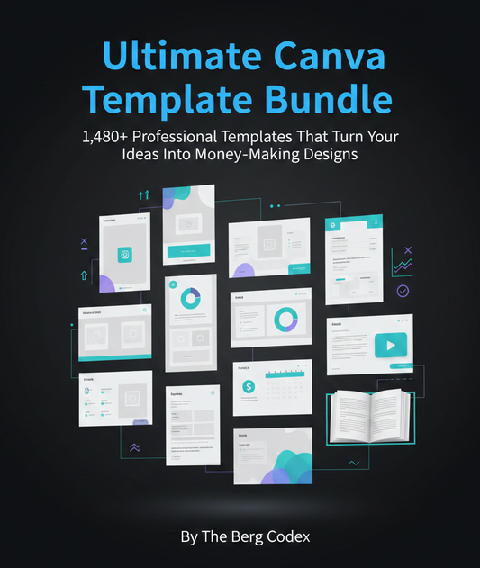 🚀 Ultimate Canva Template Bundle: 1,480+ Professional Templates That Turn Your Ideas Into Money-Making Designs